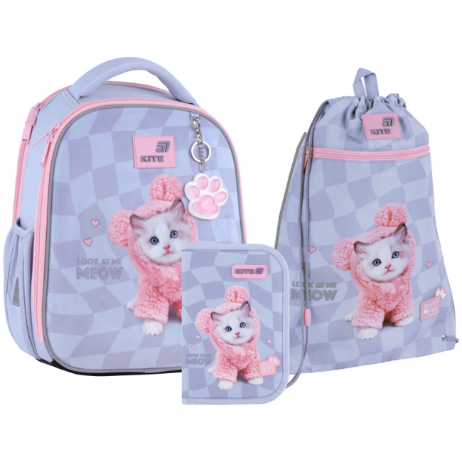 Рюкзаки та сумки - Шкільний набір Kite Education Studio Pets (SET_SP26-555S)