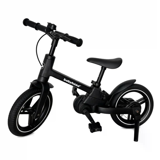 Біговели - Велосипед-біговел Babyhood EasyGo 6 в 1 чорний (BH-825B)