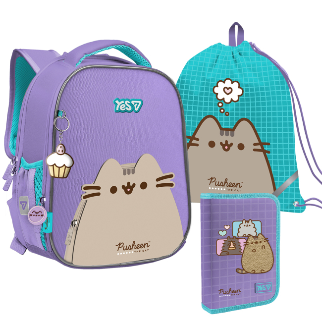 Рюкзаки и сумки - Школьный набор Yes H-100S Pusheen Summer (550666)