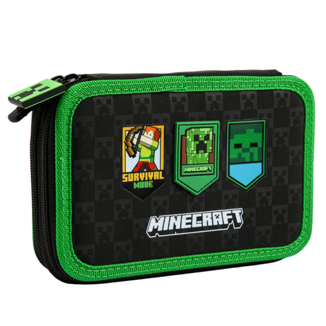 Пеналы и кошельки - Пенал Yes HP-01 Minecraft Adventure твердый двойной (533718)