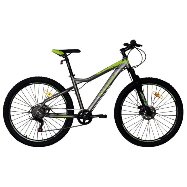 Велосипеды - Велосипед Atlantic Rubicon NX 27.5'' M/17'' Grey/Lime (5060948062459)