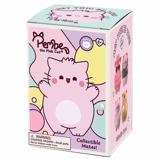 Антистрес іграшки - Іграшка-сюрприз Pembe The Pink Cat Сквіш мемори фоам (40263)