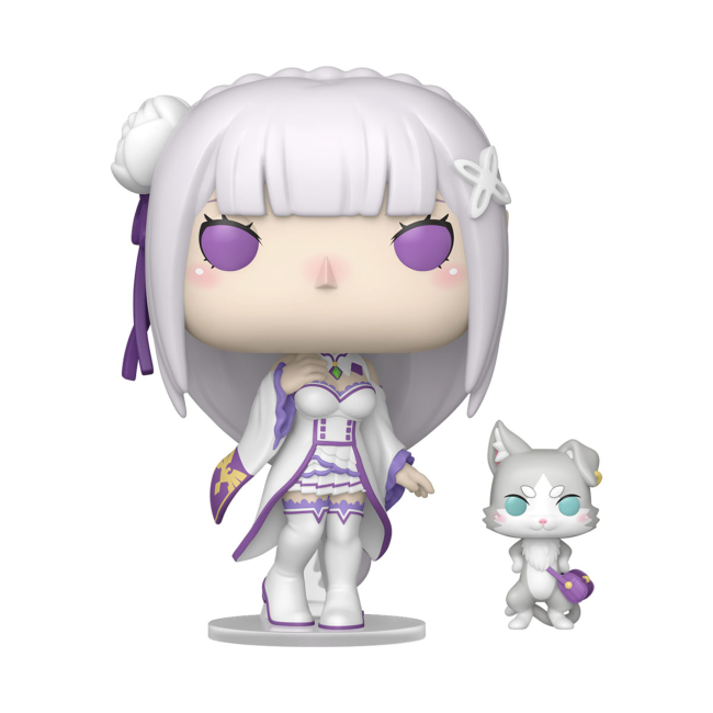 Фигурки персонажей - Набор фигурок Funko Pop Re:Zero Эмилия с Паком (86515)
