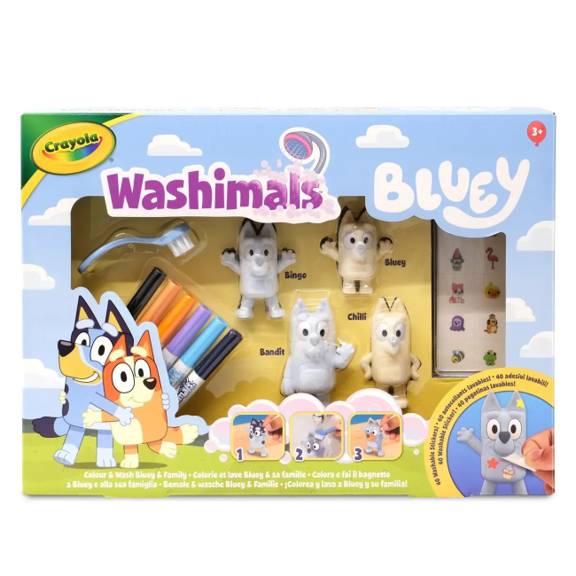 Набори для творчості - ​Набір для творчості Crayola Washimals Bluey (74-0253)