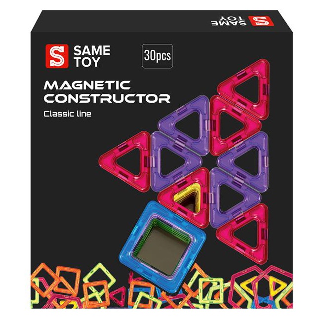 Магнітні конструктори - Магнітний конструктор Same toy Classic line 30 деталей (MCST-30)