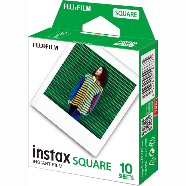Фотоаппараты - Фотобумага Fujifilm Colorfilm Instax Square 86 х 72 мм 10 шт (16899893)