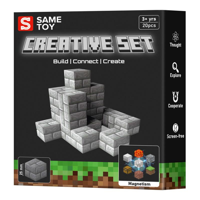 Магнітні конструктори - Магнітний конструктор Same toy Creative Set Stone 20 деталей (MCRAFT-9862-SM)