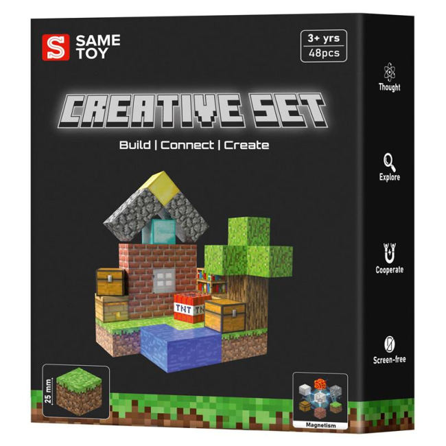 Магнітні конструктори - ​Магнітний конструктор Same toy Creative Set Patio 48 деталей (MCRAFT-4129-SM)