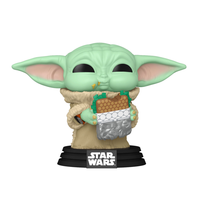 Фигурки персонажей - Фигурка Funko Pop Star Wars Мандалорец и Грогу Грогу с сэндвичем (90821)