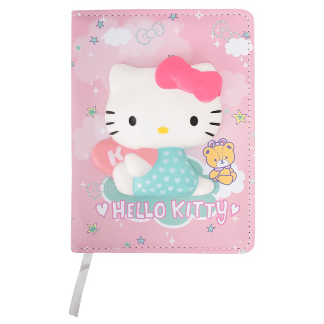 Канцелярские товары - Блокнот CoolPack Hello Kitty Squishy 3D B6 100 листов (10869PTR)