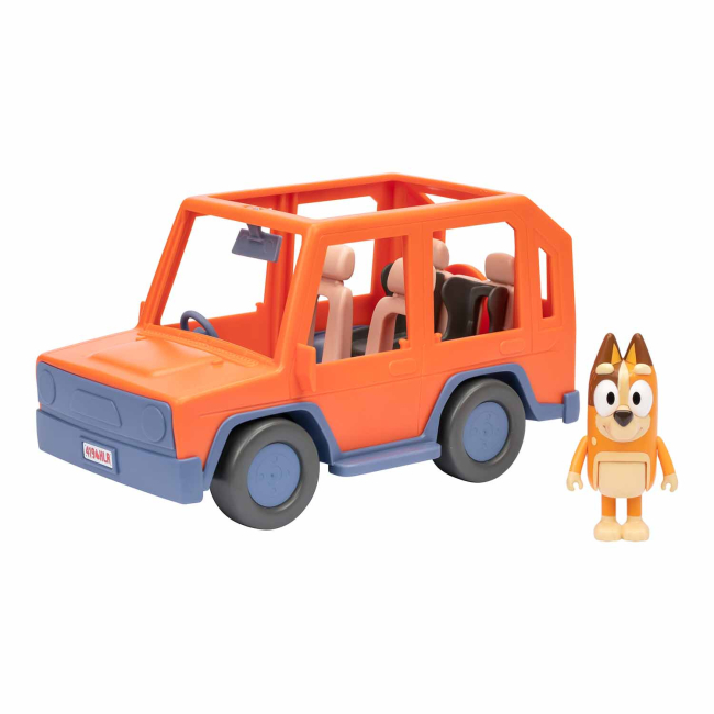 Фигурки персонажей - Игровой набор Bluey Семейное авто (125385)