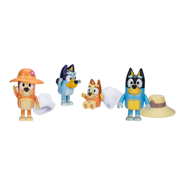 Фигурки персонажей - Игровой набор Bluey 4 фигурки (125373)
