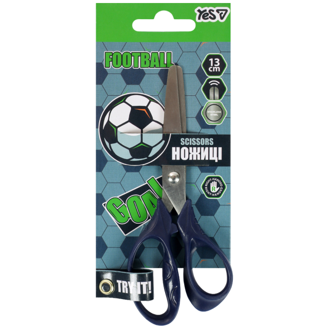 Канцтовары - Ножницы Yes Football 13 см (480485)
