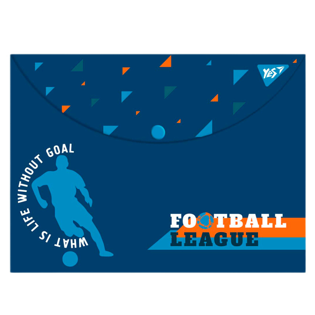 Канцтовары - Папка-конверт Yes Football А4 на кнопке (492027)