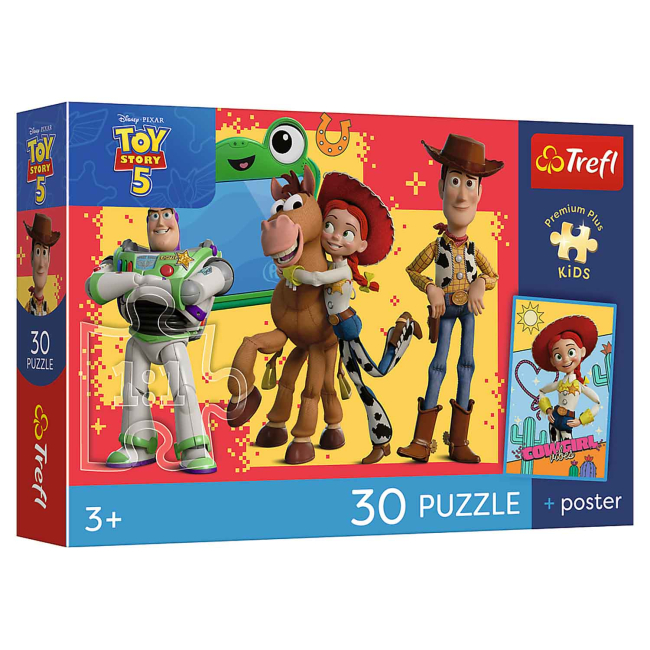 Пазли - Пазл Trefl Toy Story 5 Пригоди іграшок 30 елементів (18344)