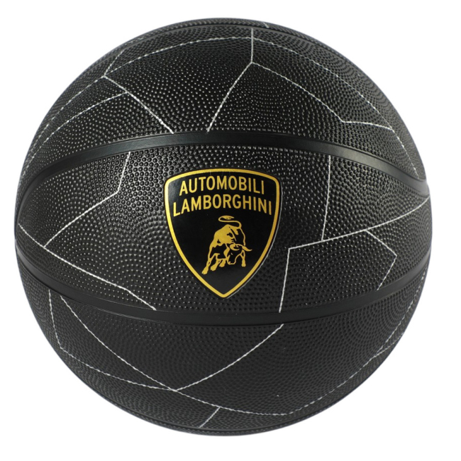 Спортивные активные игры - Баскетбольный мяч Lamborghini р 5 черный (6941876031276)