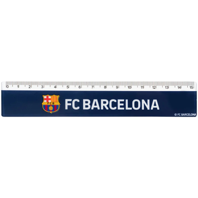 Канцтовары - Линейка Kite FC Barcelona пластиковая 15 см (BC25-090)