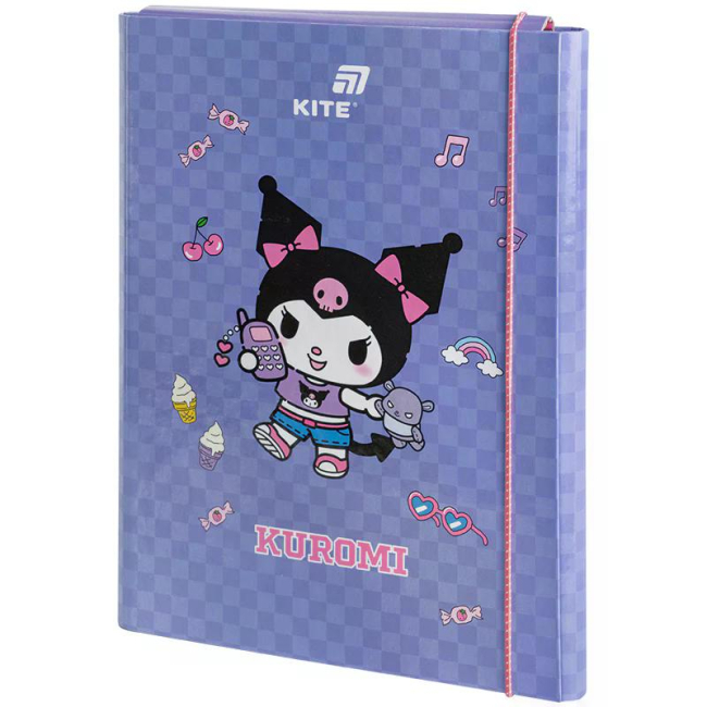 Канцелярські товари - Папка для праці Kite Kuromi А4 (HK25-213-2)