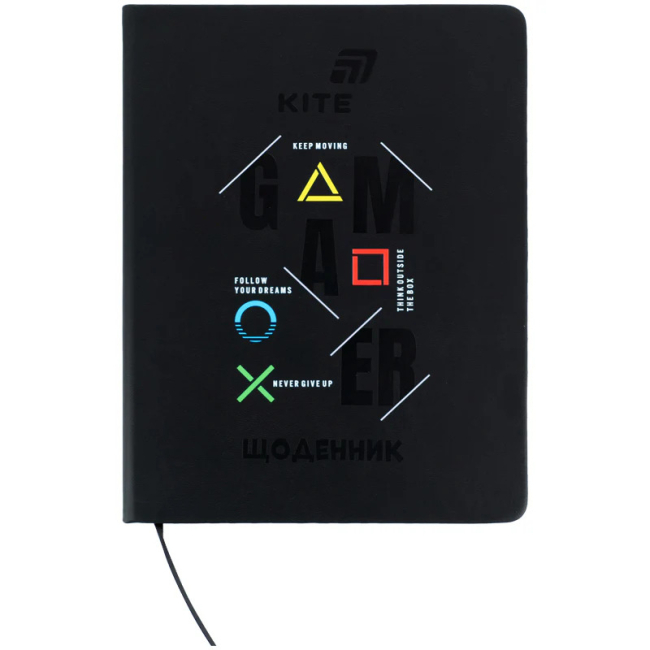 Дневники - Дневник школьный Kite Gamer твердый переплет PU (K26-264-1)