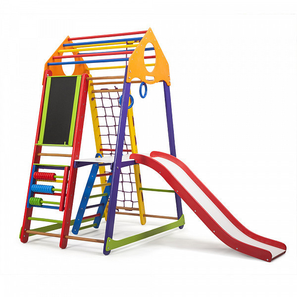 Ігрові комплекси, гойдалки, гірки - Дитячий спортивний комплекс SportBaby BambinoWood Color Plus 3 («BambinoWoodColor Plus 3»)