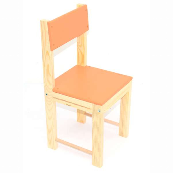 Детская мебель - Детский стульчик ИГРУША №28 Оранжевый (22658)