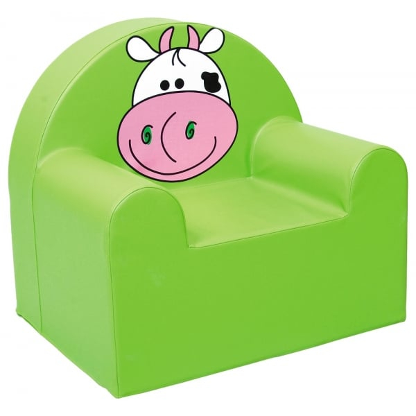 Детская мебель - Кресло детское Tia-Sport Коровка 60х65х60 см салатовый (sm-0480) (631)