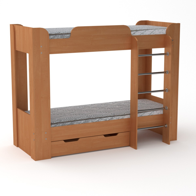 Детская мебель - Кровать двухъярусная Твикс-2 Компанит Ольха (hub_OAIe27293)
