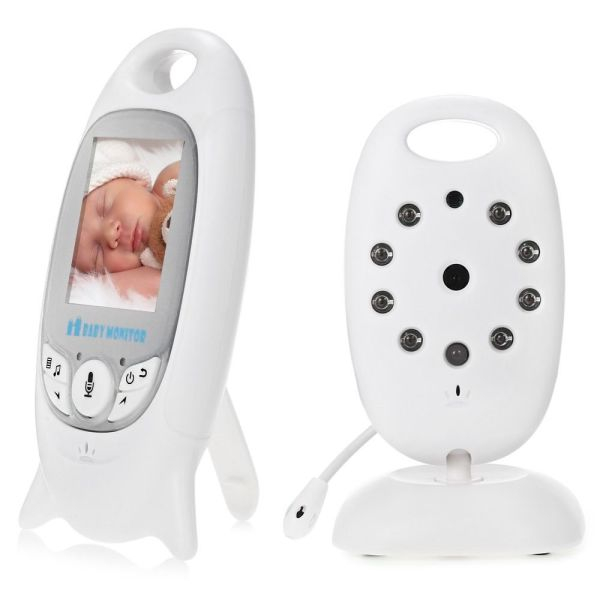Товары по уходу - Видеоняня Baby monitor VB601 беспроводная с обратной связью и датчиком температуры Белый (100236)