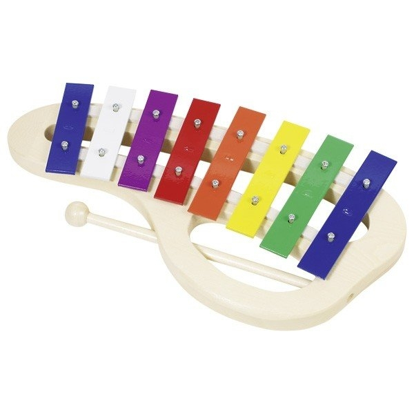 Музыкальные инструменты - Музыкальный инструмент Goki Ксилофон радуга с ручкой (61979G)