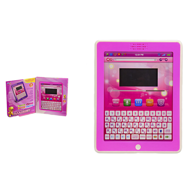 Навчальні іграшки - Дитячий розвиваючий планшет Play Smart 7243 на рос. і англ. мовах
