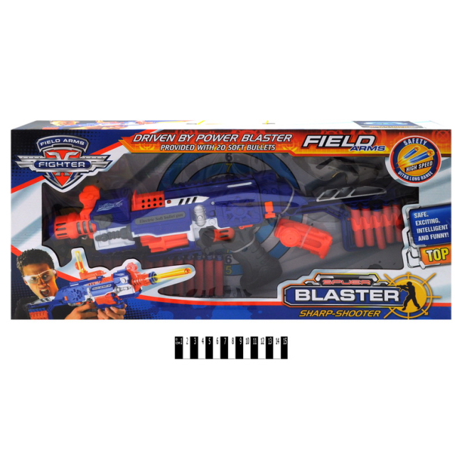 Помпова зброя - Бластер Mic Fighter з поролоновими кулями (SB238) (54596)