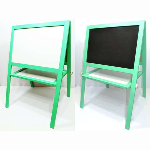 Детская мебель - Мольберт детский двухсторонний​​​​​​​ магнитный "ИГРУША" Light green (8768)