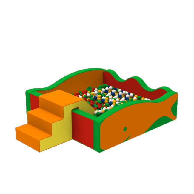 Игровые комплексы, качели, горки - Сухой бассейн из мягких модулей KDG Кит 1,5 х 1,5 х 0,45м (40036)