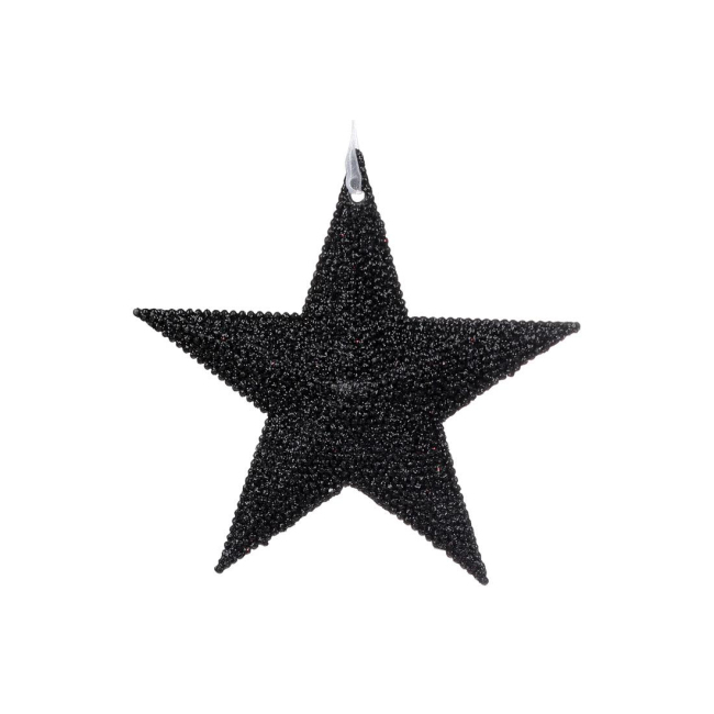 Аксессуары для праздников - Елочное украшение BonaDi Звезда 11 см Черный (788-772) (MR63052)