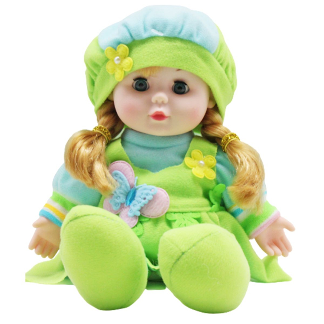 Куклы - Музыкальная мягкая кукла MiC салатовый (LY3015/6) (187404)