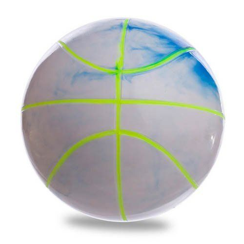 Спортивные активные игры - Мяч резиновый Баскетбольный BA-1910 Legend Салатово-розовый (59430003) (488160682)