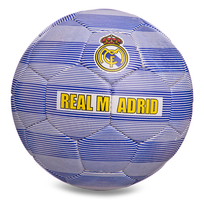Спортивные активные игры - Мяч футбольный Real Madrid FB-0118 Ballonstar №5 Сине-белый (57566105) (4022497245)