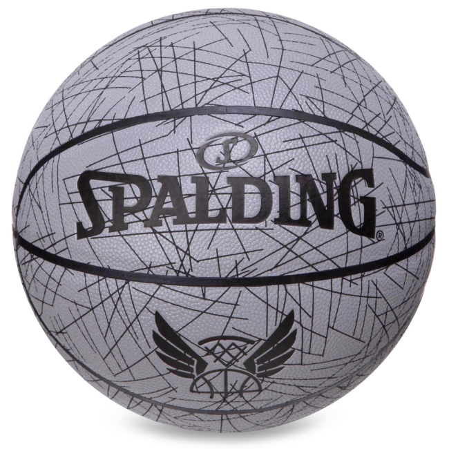 Спортивные активные игры - Мяч баскетбольный SPALDING TREND LINES 76911Y №7 Серый