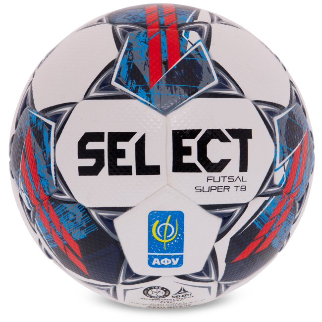 Спортивні активні ігри - М'яч для футзалу SELECT FUTSAL SUPER TB FIFA QUALITY PRO V22 №4 Білий-червоний (Z-SUPER-FIFA-WR_Белый-красный)