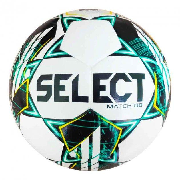 Спортивні активні ігри - М'яч футбольний Select MATCH DB FIFA v23 біло-зелений Уні 5 57536-338 5