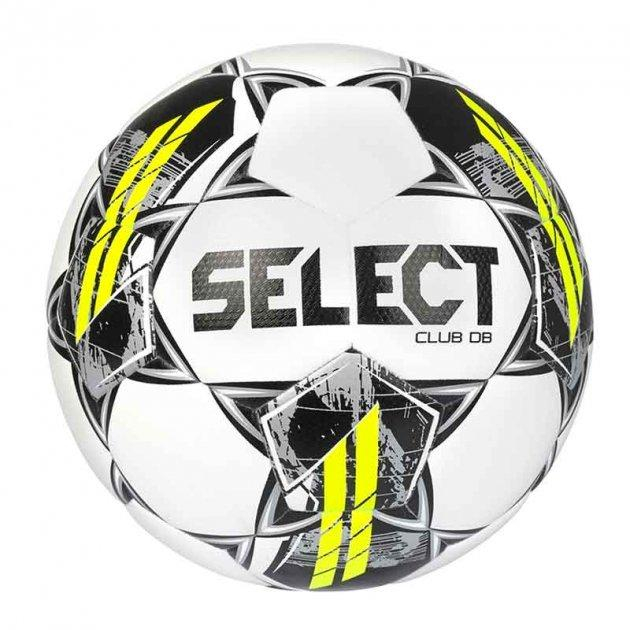 Спортивные активные игры - Мяч футбольный Select FB CLUB DB v23 бело-серый Уни 5 86410-045 5