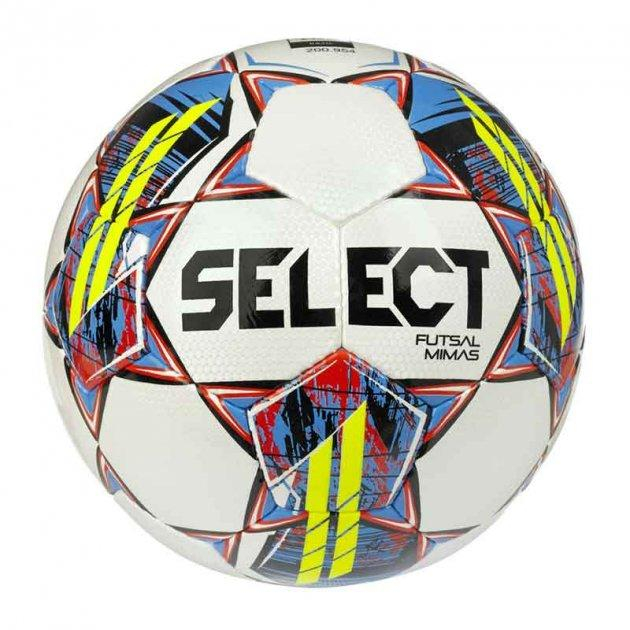 Спортивні активні ігри - Футзальний м'яч SELECT Futsal Mimas (FIFA Basic) v22 біло-жовтий Уні 4 105343-365 4