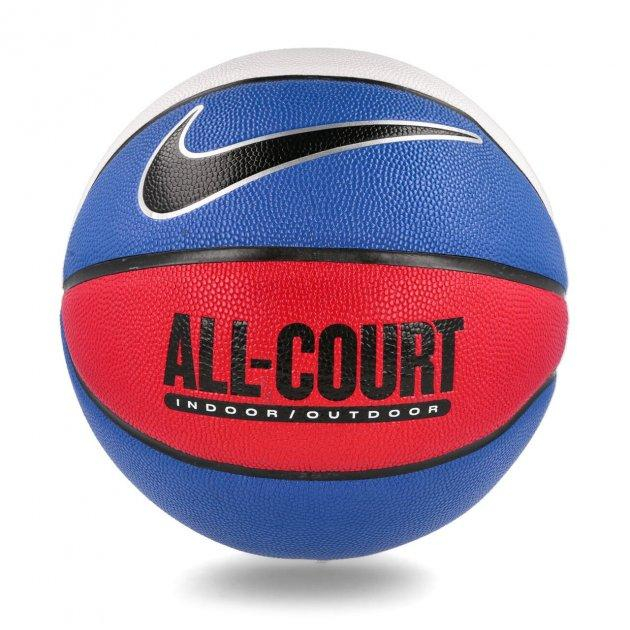 Спортивні активні ігри - М'яч баскетбольний Nike EVERYDAY ALL COURT 8P DEFLATED GAME ROYAL/BLACK/METALLIC SILVER/BLACK size 7 (N.100.4369.470.07)