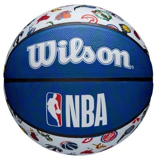 Спортивні активні ігри - М'яч баскетбольний Wilson NBA ALL TEAM Outdoor Size 7 (WTB1301XBNBA)