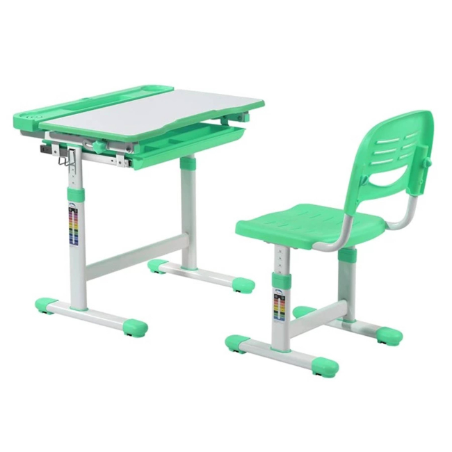 Дитячі меблі - Дитяча парта зі стільцем FunDesk Cantare 664 х 493 х 540-766 мм Green (1109151227)