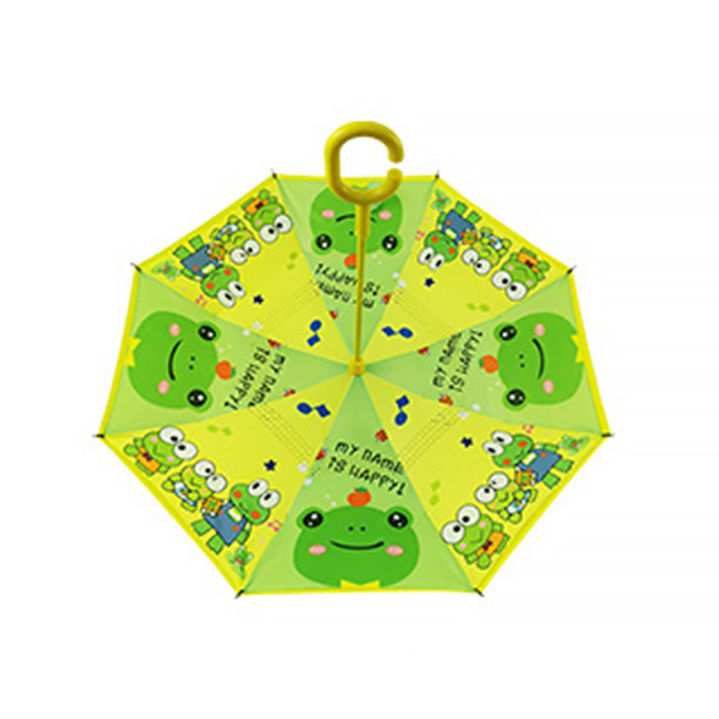 Зонты и дождевики - Детский зонт наоборот обратного сложения Up-Brella Frog-Yellow (6950-25146a)