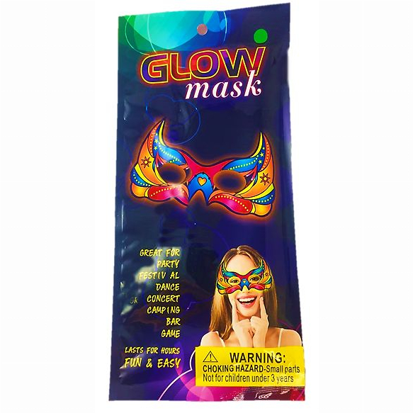 Костюми та маски - Неонова маска Glow Mask Маскарад MiC (GlowMask3) (142329)