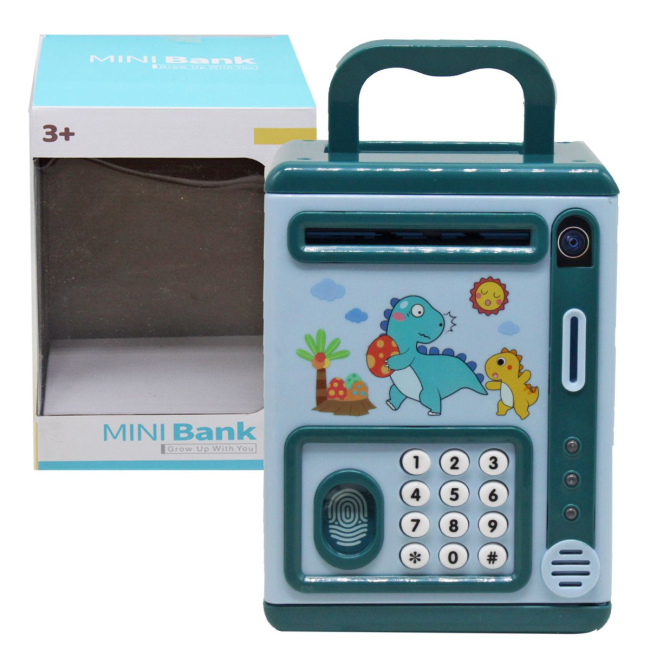 Дитячі кухні та побутова техніка - Сейф-скарбничка Mini Bank Динозаврики MIC (5967A) (224340)