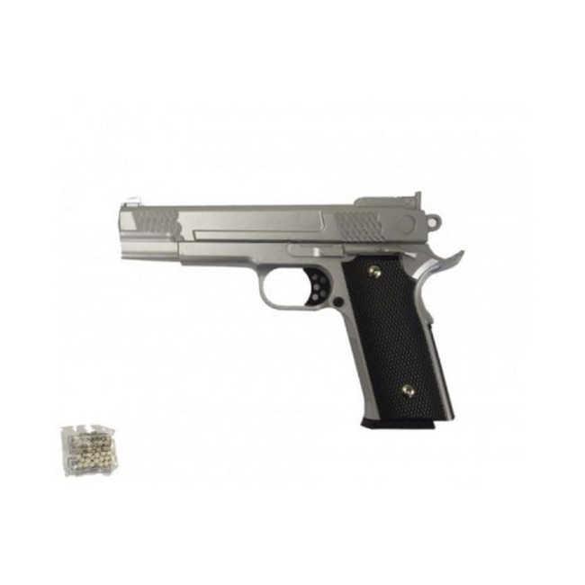 Стрелковое оружие - Игрушечный пистолет на пульках "Browning HP" Galaxy G20S металл стальной (41461)