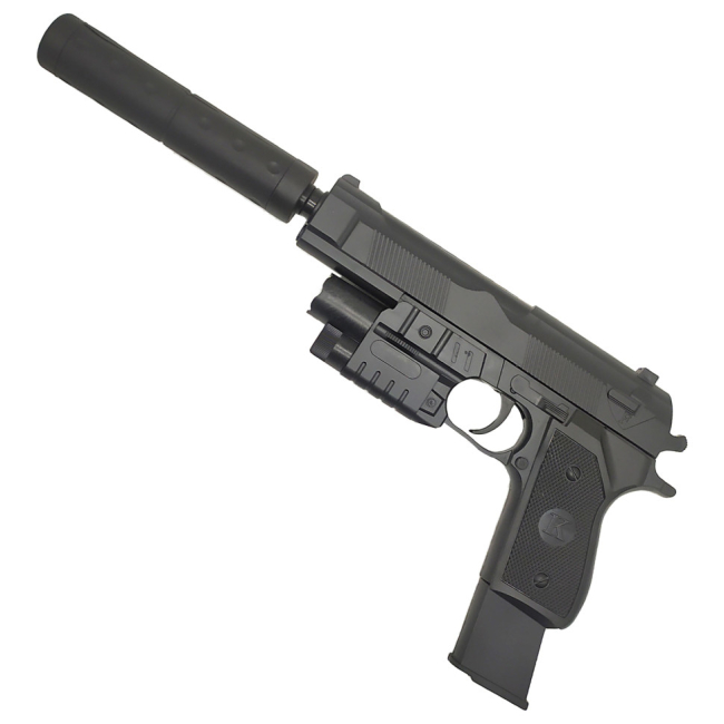 Стрелковое оружие - Детский игрушечный пистолет Bambi K2012-F на пульках (63203)